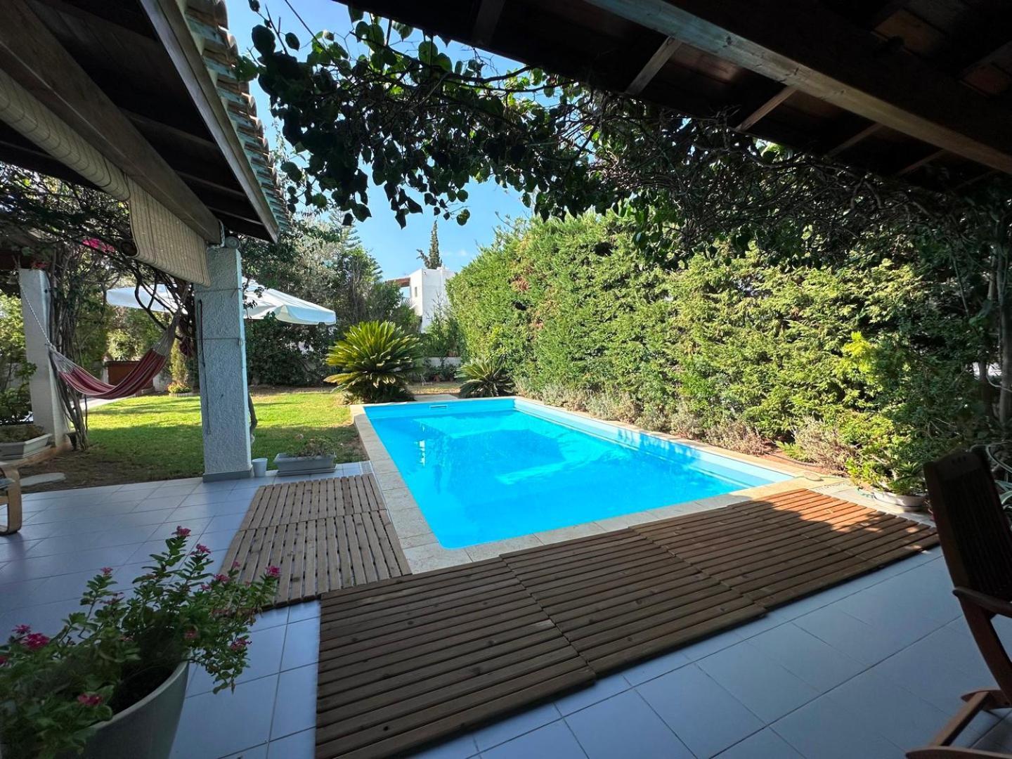 Villa Amy With A Pool In Porto Hydra By Goutos Properties Thermisia Exterior photo